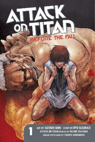 Buchcover und Innenansicht für das Buch: Attack on Titan: Before the Fall 01