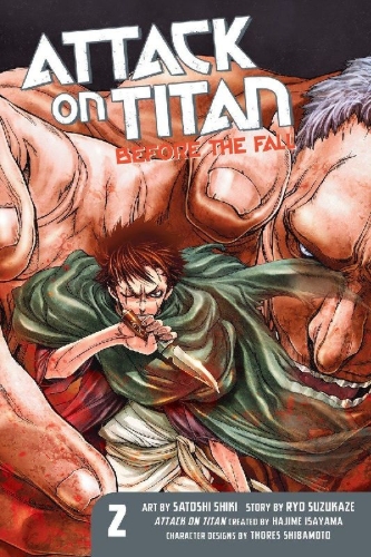 Buchcover und Innenansicht für das Buch: Attack on Titan: Before the Fall 02