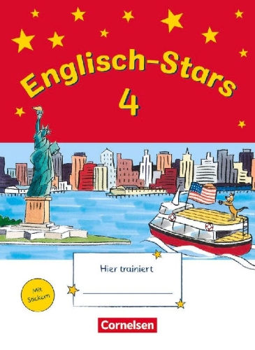 Buchcover und Innenansicht für das Buch: Englisch-Stars 4. Schuljahr. Übungsheft