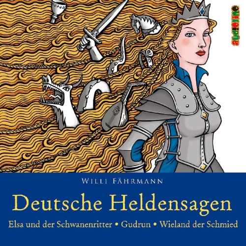 Buchcover und Innenansicht für das Buch: Deutsche Heldensagen. Teil 2