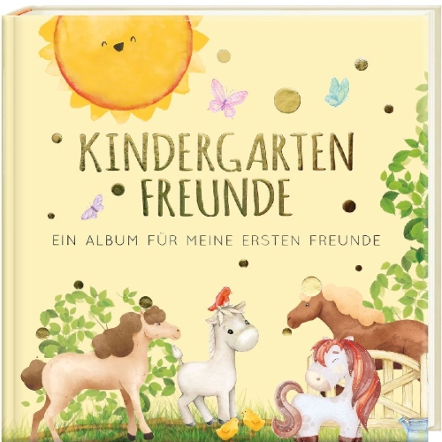 Buchcover und Innenansicht für das Buch: Kindergartenfreunde - PFERDE