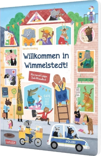 Buchcover und Innenansicht für das Buch: Willkommen in Wimmelstedt