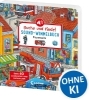 Buchcover und Innenansicht für das Buch: Suche und finde! Sound-Wimmelbuch - Feuerwehr
