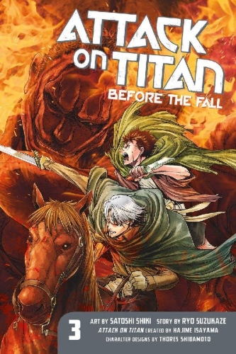 Buchcover und Innenansicht für das Buch: Attack on Titan: Before the Fall 03
