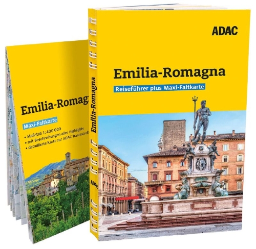 Buchcover und Innenansicht für das Buch: ADAC Reiseführer plus Emilia-Romagna