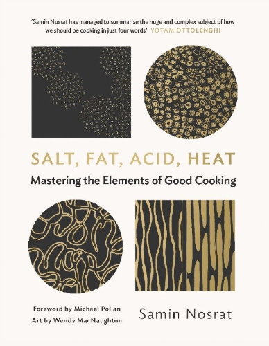 Buchcover und Innenansicht für das Buch: Salt, Fat, Acid, Heat