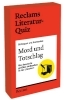 Buchcover und Innenansicht für das Buch: Mord und Totschlag. Wer kennt die größten Verbrechen in der Literatur? 50 Fragen und Antworten für Büchermenschen