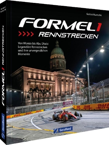 Buchcover und Innenansicht für das Buch: Formel 1 Rennstrecken