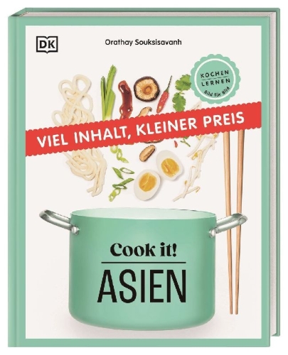 Buchcover und Innenansicht für das Buch: Cook it! Asien