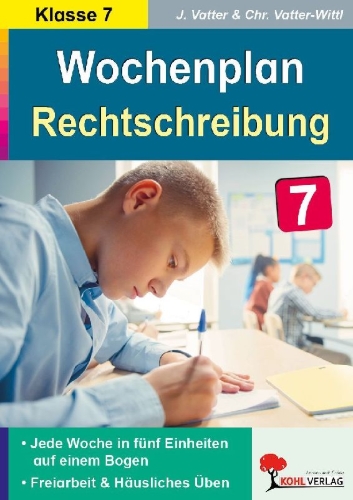 Buchcover und Innenansicht für das Buch: Wochenplan Rechtschreibung / Klasse 7