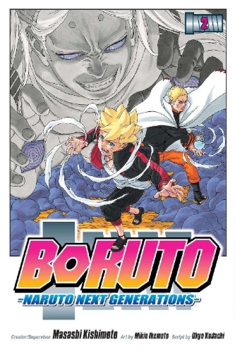 Buchcover und Innenansicht für das Buch: Boruto: Naruto Next Generations, Vol. 2