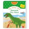 Buchcover und Innenansicht für das Buch: Klett Mein Lieblings-Block Spannende Dino-Rätsel