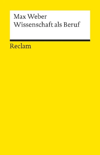 Buchcover und Innenansicht für das Buch: Wissenschaft als Beruf
