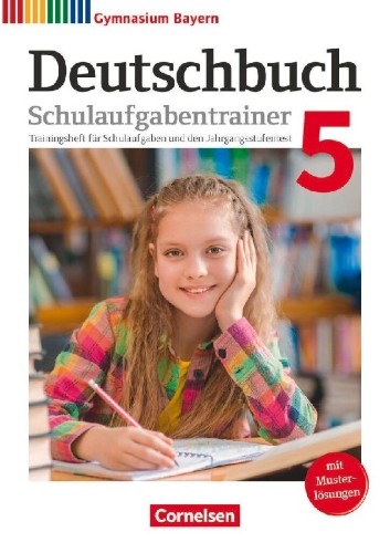 Buchcover und Innenansicht für das Buch: Deutschbuch Gymnasium 5. Jahrgangsstufe - Bayern - Schulaufgabentrainer mit Lösungen
