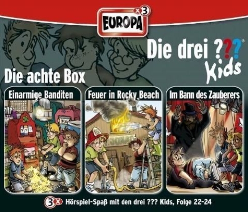 Buchcover und Innenansicht für das Buch: Die drei ??? Kids 3er Box. Folgen 22 - 24 (drei Fragezeichen) 3 CDs