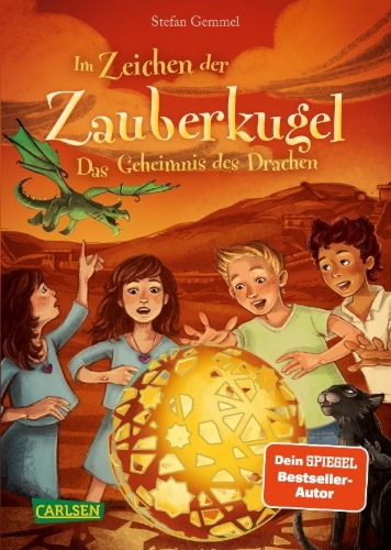 Buchcover und Innenansicht für das Buch: Im Zeichen der Zauberkugel 4: Das Geheimnis des Drachen