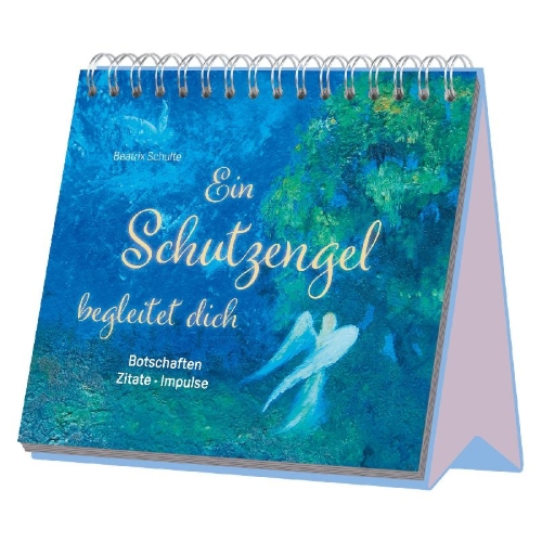 Buchcover und Innenansicht für das Buch: Ein Schutzengel begleitet dich - Botschaften - Zitate - Impulse