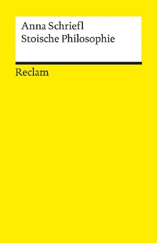 Buchcover und Innenansicht für das Buch: Stoische Philosophie. Eine Einführung