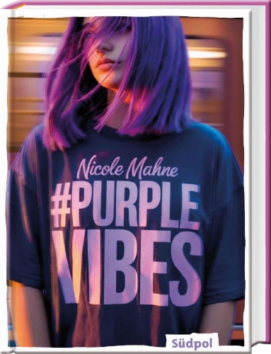 Buchcover und Innenansicht für das Buch: #PurpleVibes