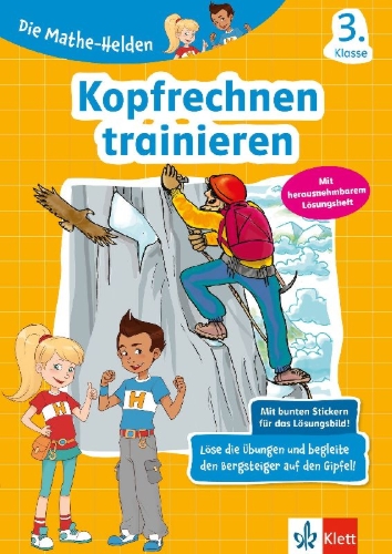 Buchcover und Innenansicht für das Buch: Mathe-Helden: Kopfrechnen trainieren 3. Klasse