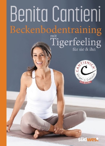 Buchcover und Innenansicht für das Buch: Beckenbodentraining mit Tigerfeeling