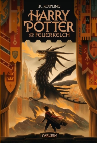 Buchcover und Innenansicht für das Buch: Harry Potter and the Goblet of Fire