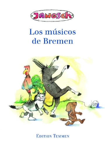 Buchcover und Innenansicht für das Buch: Los músicos de Bremen