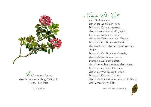 Buchcover und Innenansicht für das Buch: In der Ruhe liegt das Glück