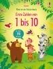 Buchcover und Innenansicht für das Buch: Mein erstes Stickerbuch: Erste Zahlen von 1 bis 10