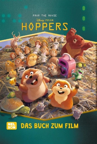 Buchcover und Innenansicht für das Buch: Disney Filmbuch zum Vorlesen: Hoppers: Das Buch zum Film