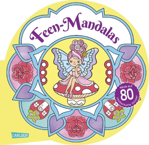Buchcover und Innenansicht für das Buch: Feen-Mandalas