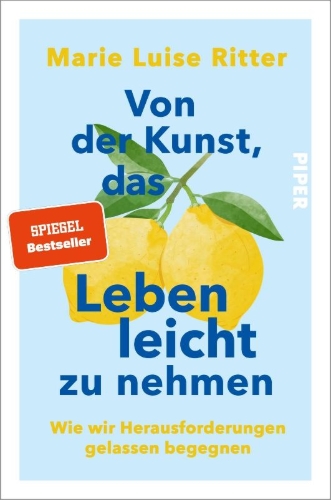 Buchcover und Innenansicht für das Buch: Von der Kunst, das Leben leicht zu nehmen