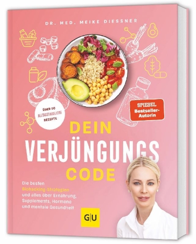 Buchcover und Innenansicht für das Buch: Dein Verjüngungscode