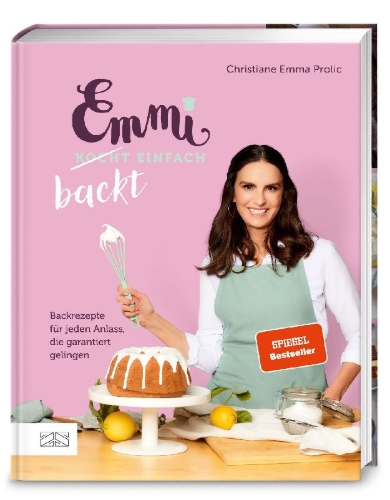Buchcover und Innenansicht für das Buch: Emmi backt einfach (Emmi kocht einfach - das 1. Backbuch)