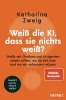 Buchcover und Innenansicht für das Buch: Weiß die KI, dass sie nichts weiß?