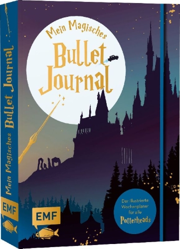 Buchcover und Innenansicht für das Buch: Mein magisches Bullet Journal - Der Planer für alle Potterheads