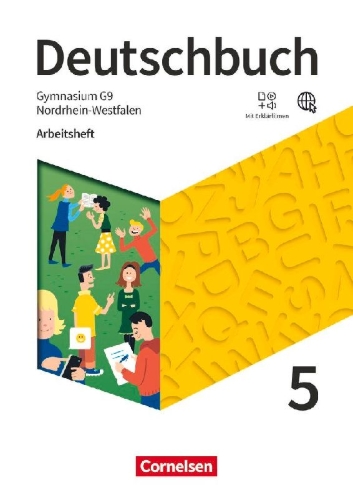 Buchcover und Innenansicht für das Buch: Deutschbuch Gymnasium 5. Schuljahr - Nordrhein-Westfalen - Neue Ausgabe - Arbeitsheft mit Lösungen