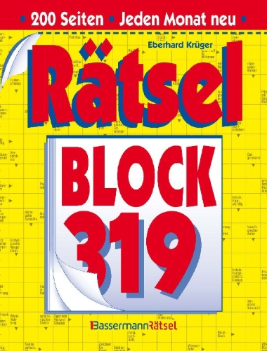 Buchcover und Innenansicht für das Buch: Rätselblock 319 (5 Exemplare à 2,99 EUR)