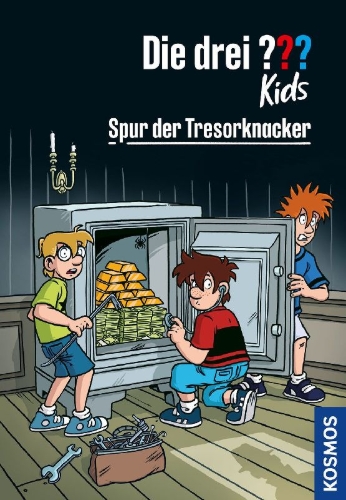 Buchcover und Innenansicht für das Buch: Die drei ??? Kids, 102, Spur der Tresorknacker