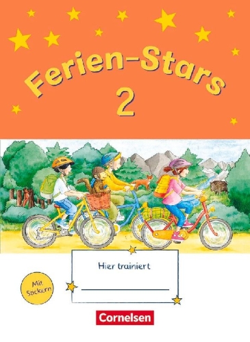 Buchcover und Innenansicht für das Buch: Ferien-Stars 2. Schuljahr - Übungsheft