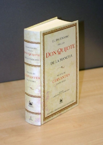 Buchcover und Innenansicht für das Buch: Don Quijote de La Mancha