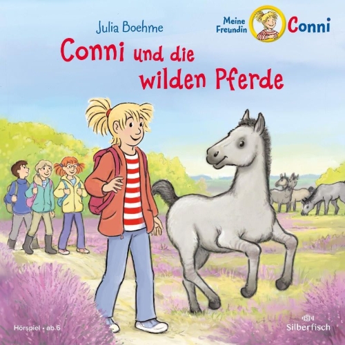 Buchcover und Innenansicht für das Buch: Conni und die wilden Pferde (Meine Freundin Conni - ab 6)