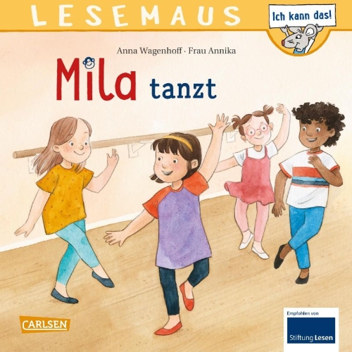 Buchcover und Innenansicht für das Buch: LESEMAUS 215: Mila tanzt