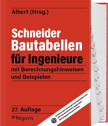 Buchcover und Innenansicht für das Buch: Schneider - Bautabellen für Ingenieure