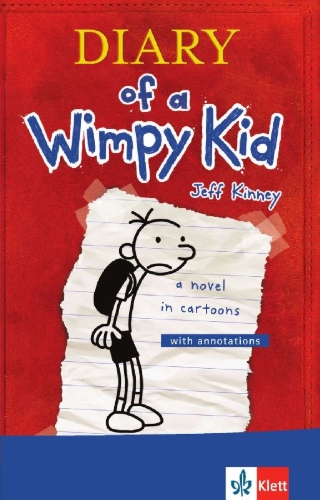 Buchcover und Innenansicht für das Buch: Diary of a Wimpy Kid