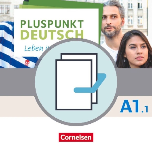 Buchcover und Innenansicht für das Buch: Pluspunkt Deutsch - Leben in Deutschland  A1: Teilband 01. Arbeitsbuch und Kursbuch