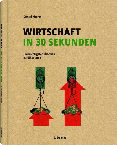 Buchcover und Innenansicht für das Buch: Wirtschaft in 30 Sekunden