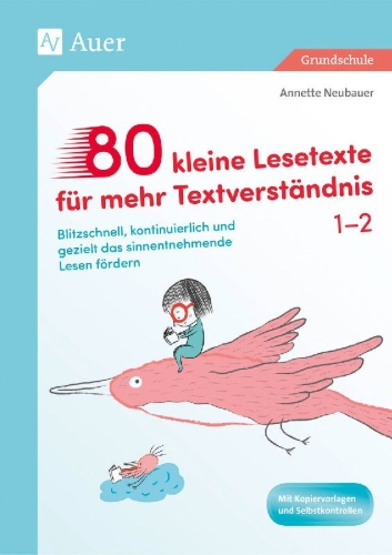 Buchcover und Innenansicht für das Buch: 80 kleine Lesetexte für mehr Textverständnis 1/2