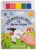 Buchcover und Innenansicht für das Buch: Stempelkunst für kleine Finger. Bauernhof