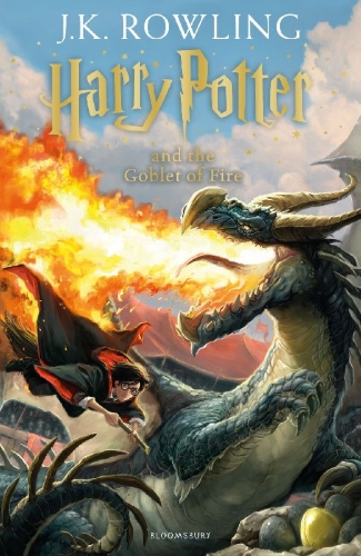 Buchcover und Innenansicht für das Buch: Harry Potter and the Goblet of Fire